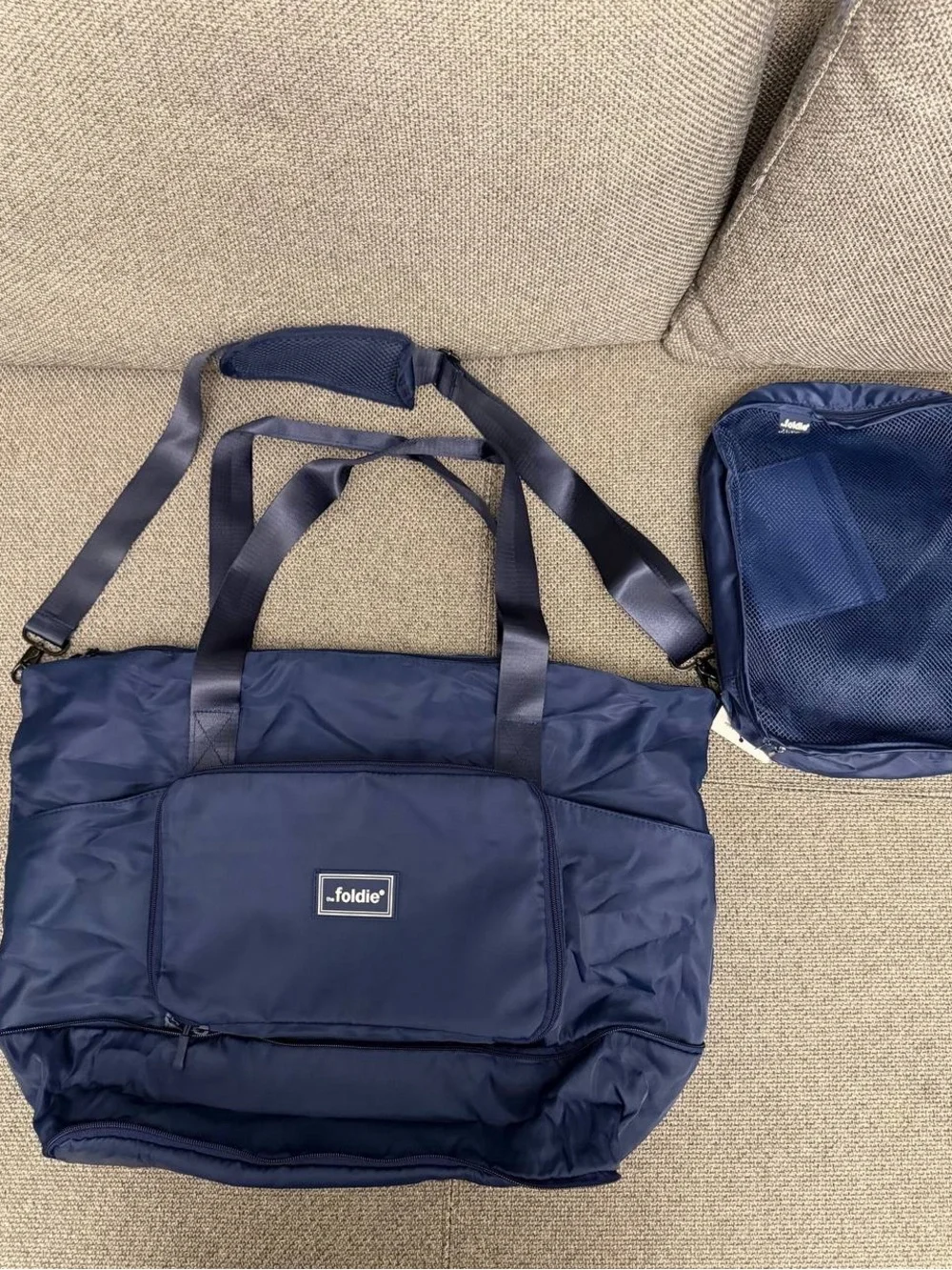 Navy Men's Travel Tote Bag